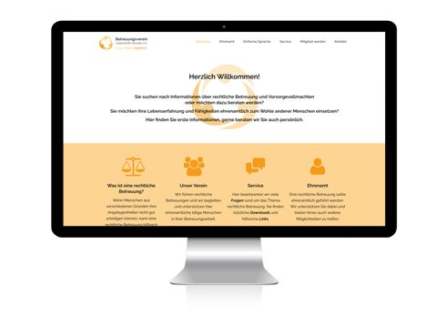 Layout und Umsetzung - Website Betreuungsvereien Lebenshilfe Münster e.V.
